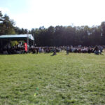 4.10.2015 Kielce. Msza święta w kieleckiej katedrze rozpoczęła tegoroczne święto myśliwych „Hubertusa”. Później imprezy odbywały się na Stadionie Leśnym. / Wojciech Habdas / Radio Kielce