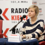22.10.2015 Kielce. Przedwyborcza debata dotycząca edukacji i rynku pracy dla młodych ludzi. Agnieszka Stupkiewicz - Turek - KW Zjednoczona Lewica. / Wojciech Habdas / Radio Kielce