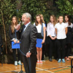 9.10.2015 Kielce. Uroczystości upamiętniające rotmistrza Witolda Pileckiego w Zespole Szkół Informatycznych im. Generała Józefa Hauke-Bosaka w Kielcach. / Wojciech Habdas / Radio Kielce