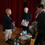 26.10.2015. Przesłuchania kandydatów na dyrektora Teatru im. Żeromskiego w Kielcach. Od lewej: Katarzyna Deszcz, Tomasz Kordon i Dariusz Kordek / Wojciech Habdas / Radio Kielce
