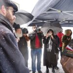 12.10.2015 Ostrowiec. Odsłonięcie obelisku upamiętniającego mieszkańców pochodzenia żydowskiego, zamordowanych w czasie II wojny światowej / Teresa Czajkowska / Radio Kielce