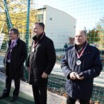 27.10.2015 Kielce. 4LO. Budżet Obywatelski. Otwarcie boisk. Wojciech Lubawski, Jacek Kowlaczyk, Andrzej Sygut / Stanisław Blinstrub / Radio Kielce