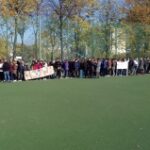 27.10.2015 Kielce. 4LO. Budżet Obywatelski. Otwarcie boisk. Panorama / Stanisław Blinstrub / Radio Kielce