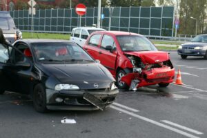 01.10.2015 Kielce. Wypadek na wiadukcie u zbiegu ulic 1-go Maja i Gosiewskiego / Stanisław Blinstrub / Radio Kielce