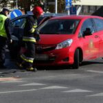 09.10.2015 Kielce. Wypadek na skrzyżowaniu Pocieszki i Warszawskiej / Stanisław Blinstrub / Radio Kielce