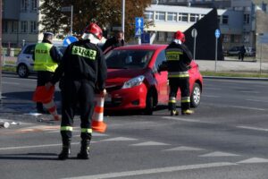 09.10.2015 Kielce. Wypadek na skrzyżowaniu Pocieszki i Warszawskiej / Stanisław Blinstrub / Radio Kielce