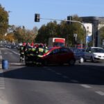 09.10.2015 Kielce. Wypadek na skrzyżowaniu Pocieszki i Warszawskiej / Stanisław Blinstrub / Radio Kielce