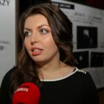 19.10.2015 Kielce. Teatr im Stefana Żeromskiego. Obchody 40-lecia pracy Artystycznej Piotra Szczerskiego. Paulina Drozdowska / Stanisław Blinstrub / Radio Kielce