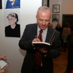 19.10.2015 Kielce. Teatr im Stefana Żeromskiego. Obchody 40-lecia pracy Artystycznej Piotra Szczerskiego. Marek Mikos / Stanisław Blinstrub / Radio Kielce