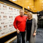 Krzysztof Cugowski i Dziennikarze Radia Kielce nagrywają pastorałkę (26 listopada 2015 r.) / Wojciech Habdas / Radio Kielce