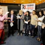 Krzysztof Cugowski i Dziennikarze Radia Kielce nagrywają pastorałkę (26 listopada 2015 r.) / Wojciech Habdas / Radio Kielce