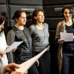 Krzysztof Cugowski i Dziennikarze Radia Kielce nagrywają pastorałkę (26 listopada 2015 r.) / Wojciech Habdas / Radio Kielce