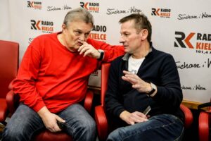 Krzysztof Cugowski i Dziennikarze Radia Kielce nagrywają pastorałkę (26 listopada 2015 r.) / Wojciech Habdas / Radio Kielce