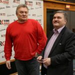 Krzysztof Cugowski i Dziennikarze Radia Kielce nagrywają pastorałkę (26 listopada 2015 r.) / Piotr Michalski / Radio Kielce