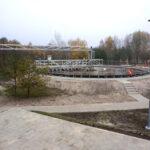 Zmodernizowana oczyszczalnia ścieków we Włoszczowie (6 listopada 2015 r.) / Marlena Płaska / Radio Kielce