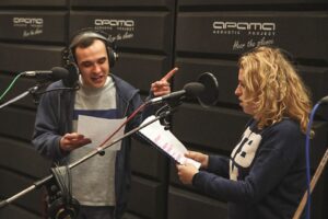 28.11.2015. Słuchowisko dla dzieci "Laterenka" powstaje w Radiu Kielce / Wojciech Habdas / Radio Kielce