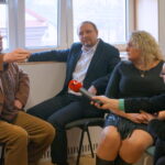 26.11.2015. Twórcy "Przedwiośnia" z wizytą w Suchedniowie / Karol Żak / Radio Kielce