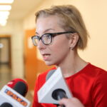 05.11.2015. Rzecznik Wojewódzkiego Szpitala Zespolonego w Kielcach Anna Mazur-Kałuża / Kamil Król / Radio Kielce