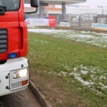 28.11.2015. Wyciek gazu na stacji paliw przy ulicy Łódzkiej w Kielcach / Kamil Król / Radio Kielce