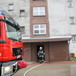 28.11.2015. Pożar w wieżowcu przy ulicy Karłowicza w Kielcach / Kamil Król / Radio Kielce