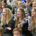 15.11.2015. 7. kolejka Ligi Mistrzów: KIF Kolding - Vive Tauron Kielce. Kibice gospodarzy gorąco zagrzewali swój zespół do walki / Kamil Król / Radio Kielce