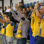 15.11.2015. 7. kolejka Ligi Mistrzów Vive Tauron Kielce - KIF Kolding. Kieleccy fani / Kamil Król / Radio Kielce