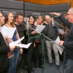 20.11.2015. Próba do Pastorałki w wykonaniu dziennikarzy Radia Kielce / Kamil Król / Radio Kielce