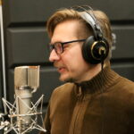 20.11.2015. Próba do Pastorałki w wykonaniu dziennikarzy Radia Kielce. Stanisław Blinstrub / Kamil Król / Radio Kielce