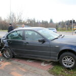 23.11.2015. Karambol na skrzyżowaniu ulic Olszewskiego i Łódzkiej w Kielcach / Kamil Król / Radio Kielce