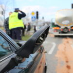 23.11.2015. Karambol na skrzyżowaniu ulic Olszewskiego i Łódzkiej w Kielcach / Kamil Król / Radio Kielce