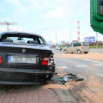 23.11.2015. Karambol na skrzyżowaniu ulic Olszewskiego i Łódzkiej w Kielcach / Kamil Król / Radio Kielce