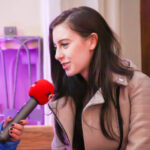 15.11.2015 Kielce. Kościół garnizonowy. 4 Festiwal Piosenki Wojskowej "Żołnierska nuta". Laureatka Magdalena Chołuj / Stanisław Blinstrub / Radio Kielce