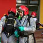 04.11.2015. Ćwiczenia służb ratowniczych w Świętokrzyskim Centrum Pediatrii / Wojciech Habdas / Radio Kielce