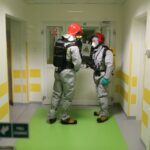 04.11.2015. Ćwiczenia służb ratowniczych w Świętokrzyskim Centrum Pediatrii / Wojciech Habdas / Radio Kielce