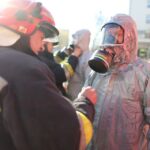 04.11.2015. Ćwiczenia służb ratowniczych w Świętokrzyskim Centrum Pediatrii / Wojciech Habdas / Radio Kielce