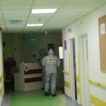 04.11.2015. Ćwiczenia służb ratowniczych w Świętokrzyskim Centrum Pediatrii / Wojciech Habdas / Radio Kielce