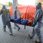 04.11.2015. Ćwiczenia służb ratowniczych w Świętokrzyskim Centrum Pediatrii / Wojciech Habdas / Radio Kielce