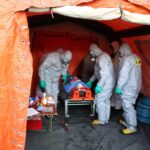 04.11.2015. Ćwiczenia służb ratowniczych w Świętokrzyskim Centrum Pediatrii / Wojciech Habdas / Radio Kielce