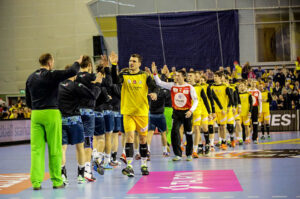 22.11.2015 Kielce. Mecz 8. kolejki Ligi Mistrzów - Vive Tauron Kielce - KIF Kolding Kopenhaga 33:31. / Wojciech Habdas / Radio Kielce