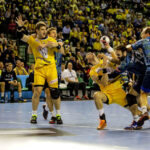 22.11.2015 Kielce.  Mecz 8. kolejki Ligi Mistrzów - Vive Tauron Kielce - KIF Kolding Kopenhaga 33:31. / Wojciech Habdas / Radio Kielce