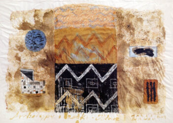 Marek Wawro. Archetypy i znaki - ołtarz II, 70x100cm, 2003 r. / Marek Wawro / arch. prywatne