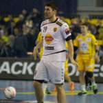 28.11.2015 Kielce. VTK - Vardar. Zdjęcia z pierwszej połowy. Alex Dujshebaev / Stanisław Blinstrub / Radio Kielce