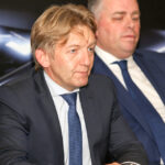 10.11.2015 Kielce. Vive Tauron. Podpisanie umowy z Lexusem. Prezes Lexus Polska Jacek Pawlak / Stanisław Blinstrub / Radio Kielce