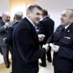 18.12.2015 Kielce. Wigilia . Spotkanie opłatkowe świętokrzyskich służb mundurowych w Państwowej Straży Pożarnej przy ulicy Sandomierskiej . / Jarosław Kubalski / Radio Kielce