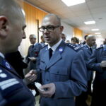 18.12.2015 Kielce. Wigilia . Spotkanie opłatkowe świętokrzyskich służb mundurowych w Państwowej Straży Pożarnej przy ulicy Sandomierskiej . / Jarosław Kubalski / Radio Kielce