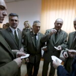 18.12.2015 Kielce. Wigilia . Spotkanie opłatkowe świętokrzyskich służb mundurowych w Państwowej Straży Pożarnej przy ulicy Sandomierskiej . / Jarosław Kubalski / Radio Kielce