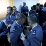 18.12.2015 Kielce. Wigilia . Spotkanie opłatkowe świętokrzyskich służb mundurowych w Państwowej Straży Pożarnej przy ulicy Sandomierskiej . / Jarosław Kubalski / Radio Kielce