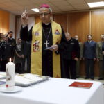 18.12.2015 Kielce. Wigilia . Spotkanie opłatkowe świętokrzyskich służb mundurowych w Państwowej Straży Pożarnej przy ulicy Sandomierskiej . / Jarosław Kubalski / Radio Kielce