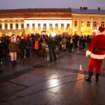 Świąteczna choinka na kieleckim rynku (7 grudnia 2015 r.) / Piotr Michalski / Radio Kielce