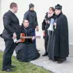 25.12.2015 Chmielnik. Żywa szopka z Maryją, Jezusem  i Józefem / Stanisław Blinstrub / Radio Kielce